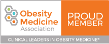 A picture of the obesity medicine association logo.